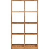Regal "Grid" 2 x 4 Fächer, B 92 x H 164 x T 34 cm, Wildeiche geölt – Produktbild 1 von 1