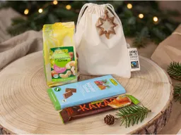 Bio-Geschenkset "Für Genießer" 4-tlg., mit Schokolade, Studentenfutter und Fruchtschnitte – Produktbild 1 von 1