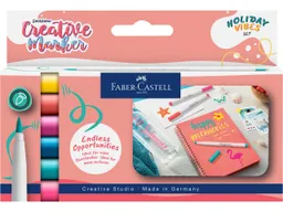 Faber-Castell Faber-Castell 6er-Set Goldfaber Creativ-Marker "Holiday Vibes" B-Spitze – Produktbild 1 von 1