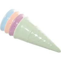 Spielstabil Spielstabil Eistüte pastell 4-teilig rund, ca. 6 x 11,5 x 6 cm – Produktbild 1 von 1
