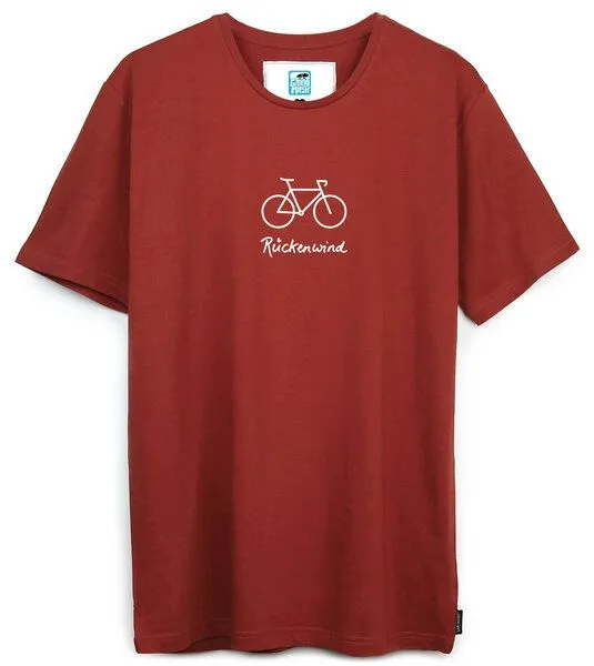 Gary Mash GARY MASH Shirt Rückenwind groß aus Biobaumwolle, Kastanie (rot), – Produktbild 1 von 4