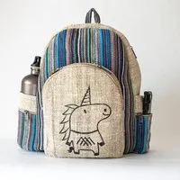 Himal Hemp HH Rucksack UNICORN aus Hanf von Himal Hemp (Backpack Medium), Türkisblau, – Produktbild 1 von 1