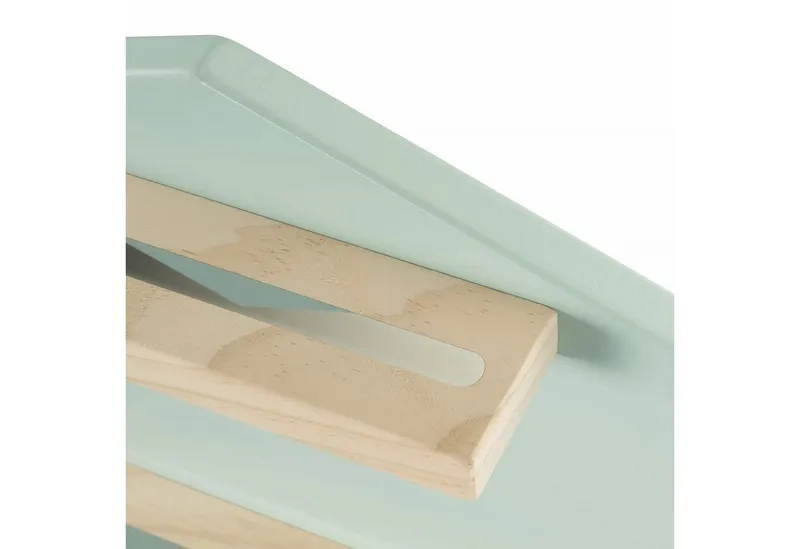 Hama Hama Wandregal Holz-Regal Haus Wand-Regal Hänge-Regal Mint, passend für Tonie Box Tiger Box Tonies Figuren Ladestation, Grün, – Produktbild 5 von 5