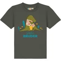 watabout kids watabout.kids T-Shirt Kinder Krokodil Großer Bruder, Khaki, – Produktbild 1 von 1