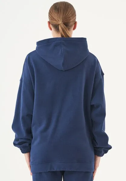 ORGANICATION ORGANICATION ESSENTIALS-HANDE- Soft Touch Oversize Hoodie aus Bio-Baumwolle, Navy, – Produktbild 4 von 4