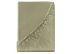 Spannbettlaken "Single Jersey" aus Bio-Baumwolle 140-160 x 200 cm, schlamm – Produktbild 1 von 1