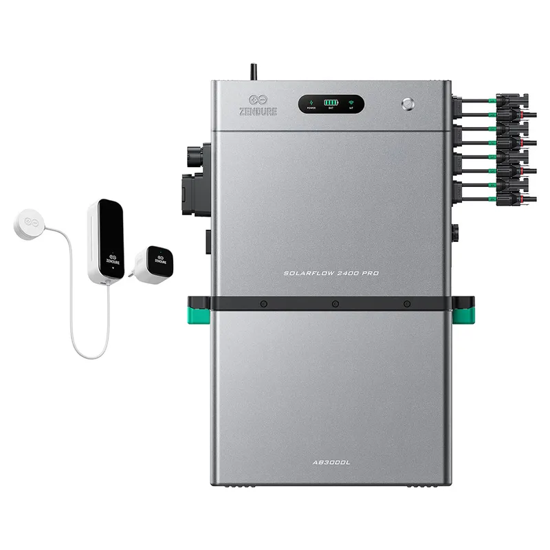 Zendure Deutschland Zendure SolarFlow 2400 Pro | 2400W Bi-direktionaler Balkonkraftwerk-Speicher, SolarFlow 2400 Pro + Smart Meter D0 (2.4 kWh) / 1*AB3000L (2.88 kWh) / Ohne Panels – Produktbild 1 von 1