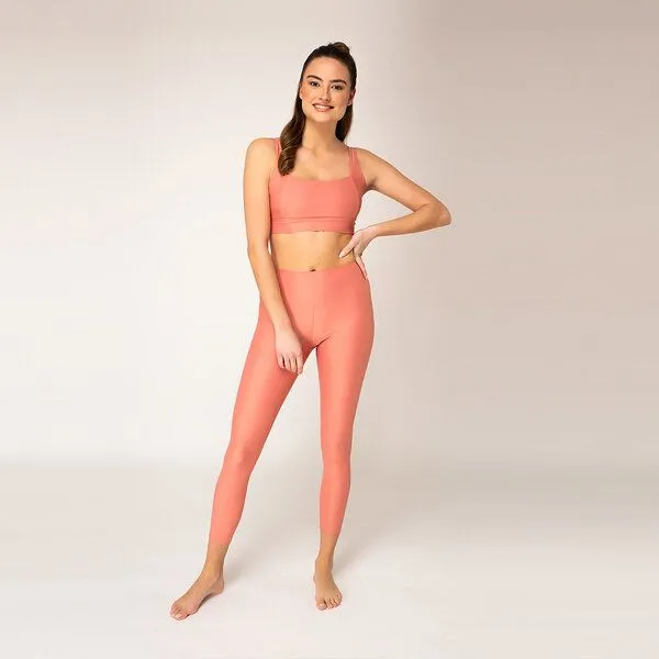 Woodlike Woodlike High Waist Leggings, Peach (rosa), – Produktbild 1 von 4