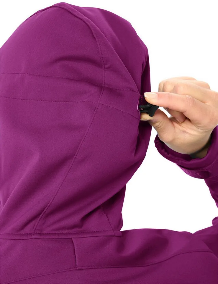 Vaude Vaude Outdoorjacke Women's All Year Elope Softshell Jacket II (1-St) atmungsaktive und kuschelige Softshell Jacke, Blau, – Produktbild 5 von 5