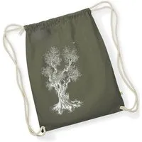 Life Tree Life-Tree Stringbag aus Biobaumwolle Fairwear "Olive Tree" für in Grün/Blau/Weiß/Rot, Grün, – Produktbild 1 von 1