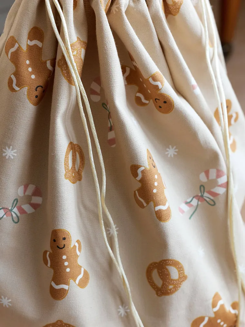 Vertbaudet Weihnachtssack MOONY aus Baumwolle, Zimt, – Produktbild 2 von 4
