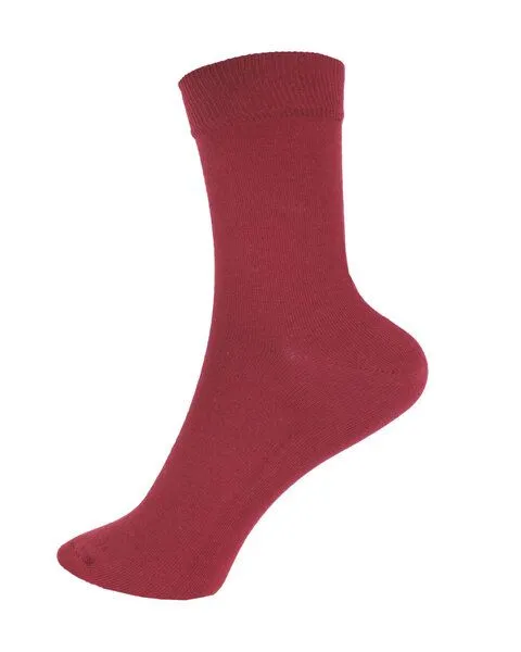 grödo Grödo Damen Socken uni Bio Baumwolle Elasthan, Rot, – Produktbild 1 von 1