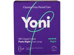 Yoni Yoni Maxi-Binde Night mit Flügeln - 100 % Bio-Baumwolle – Produktbild 1 von 1