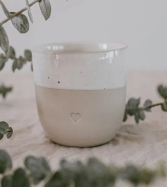 Eulenschnitt Eulenschnitt Kleiner Becher aus Steingut – Produktbild 2 von 8
