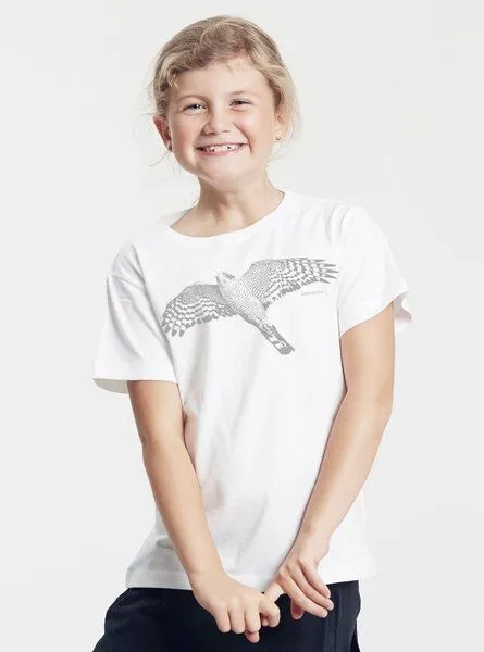 Peaces.bio - handbedruckte Biomode Peaces.bio - handbedruckte Biomode Bio-Kinder T-Shirt Sperber, Weiß, – Produktbild 3 von 3