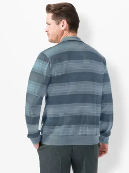 marco donati Langarm-Shirt blau-gestreift – Produktbild 1 von 1