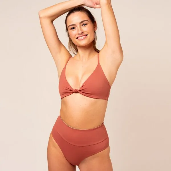 Woodlike Ocean Woodlike Ocean Emee High Waist - reversible, Braun (braun/grün), – Produktbild 4 von 4