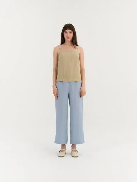 AmourLinen AmourLinen Ärmelloses Leinen-Top AURA, Beige (braun), – Produktbild 1 von 1