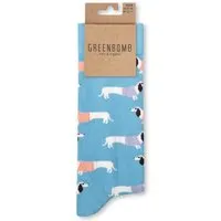 GreenBomb GREENBOMB Dachshund Socks - Lässige Socken aus Bio-Baumwoll Mix / hochwertiger Print / Fair & Vegan – Produktbild 1 von 1