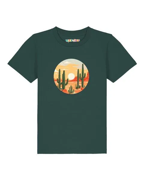 watabout.kids watabout.kids T-Shirt Kinder Sonnenuntergang in der Wüste, Glazed green, – Produktbild 1 von 2