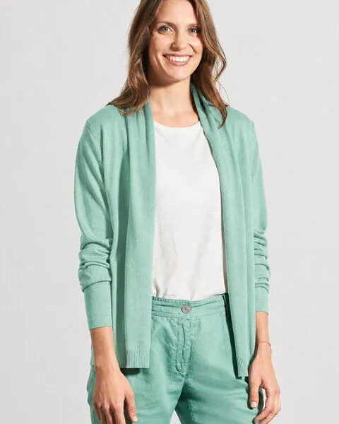 HempAge HempAge Sommerliche Strickjacke Hanf/Biobaumwolle, Menta (grün), – Produktbild 1 von 4