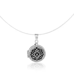 pakilia pakilia Silber Kette Orientalisch Medaillon Fair-Trade und handmade – Produktbild 1 von 1