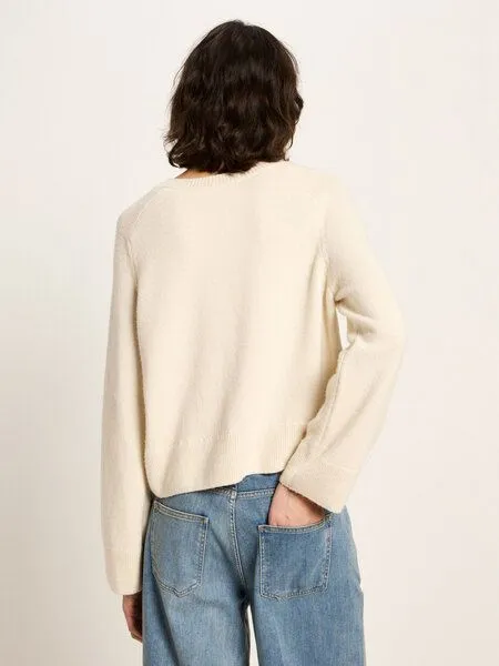 LANIUS LANIUS Cropped Pullover, Off white, – Produktbild 3 von 4