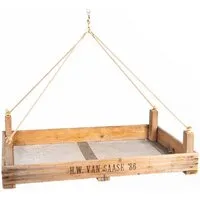Die Stadtgärtner Die Stadtgärtner Upcycling Hängeampel aus rustikalem Zwiebelsieb (Maße: 75 x 51 x 9 cm) – Produktbild 1 von 1