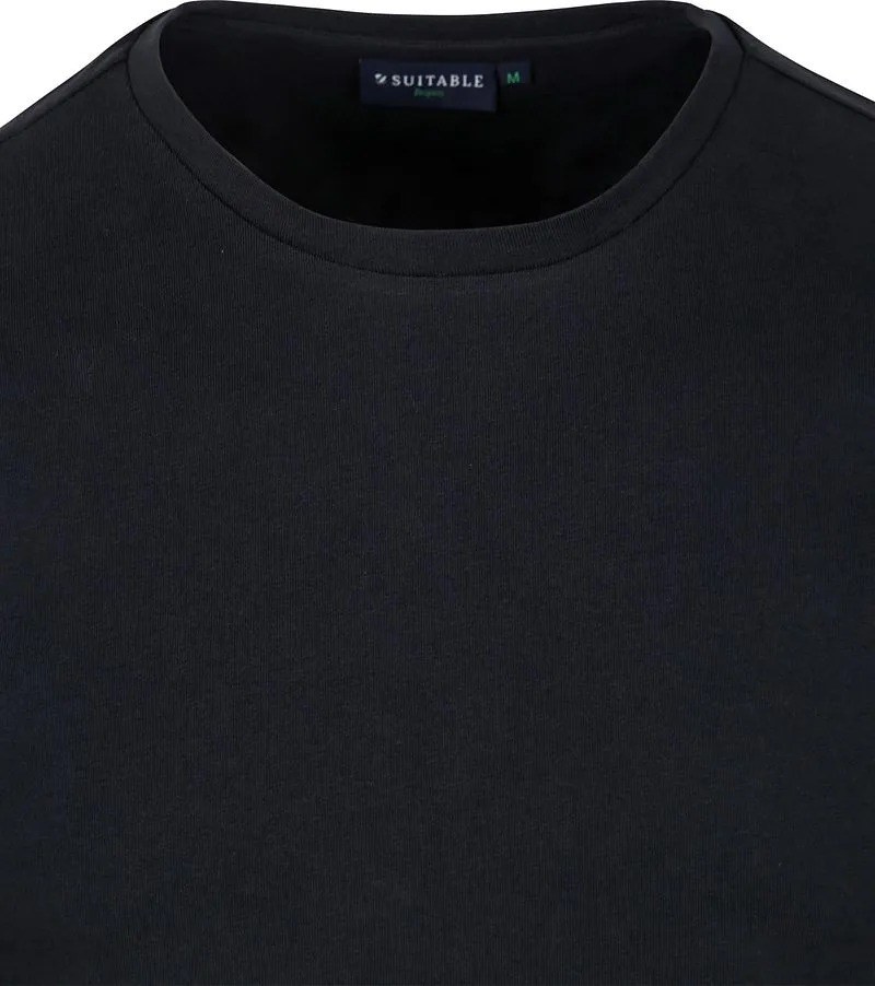 Suitable Suitable Respect T-shirt Jim Steel Dunkelblau - Größe L, Dunkelblau, – Produktbild 3 von 4
