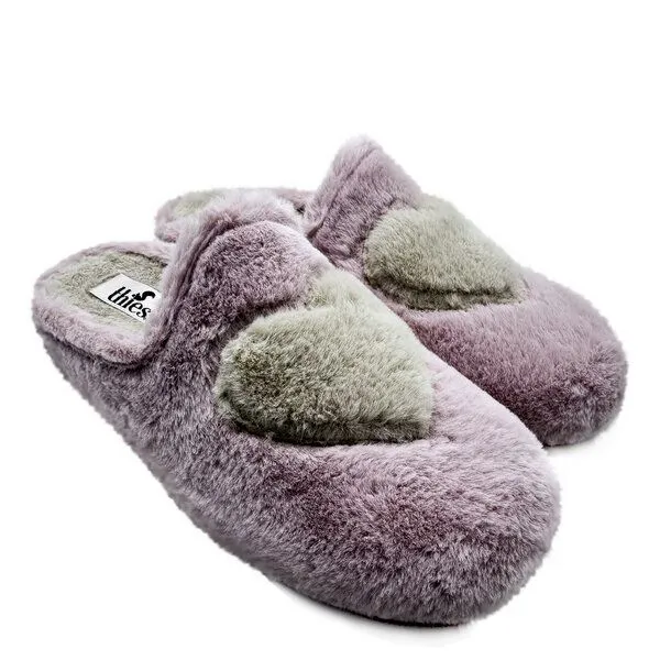 thies Rec Heart Slipper von thies ® aus recyceltem PES, Pale rose love, – Produktbild 1 von 4