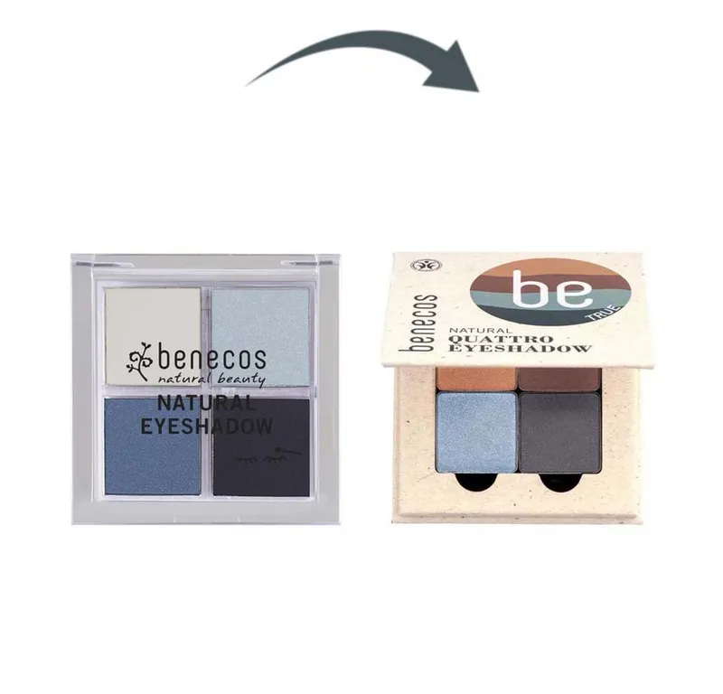 Benecos Benecos Natural Quattro Eyeshadow true blue 8 g – Produktbild 7 von 7