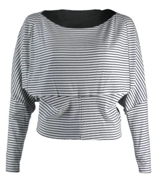 FORMAT FORMAT Pulli, Longsleeve CIRC sweater, Gestreift (schwarz), – Produktbild 2 von 2