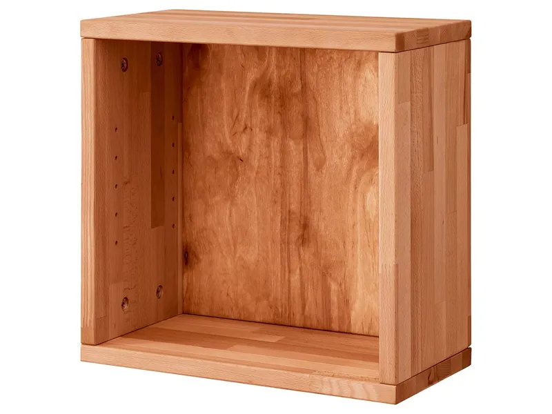 TPT TPT Hängeregal "BuxingHome" Kernbuche massiv, B38xT20xH38cm, B-Ware, Zustand gut, MONTIERT – Produktbild 1 von 1