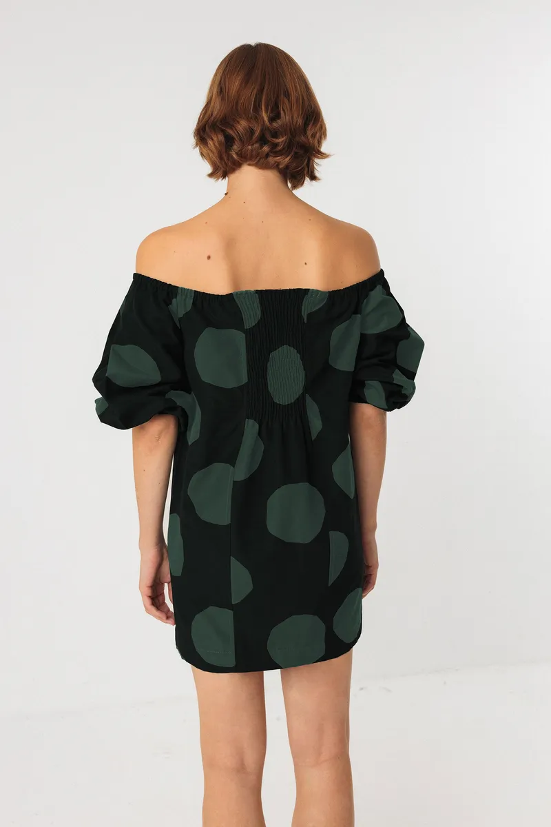 SKFK SKFK Damen vegan Kleid Silbane Grün/Schwarz, Schwarz, – Produktbild 2 von 2