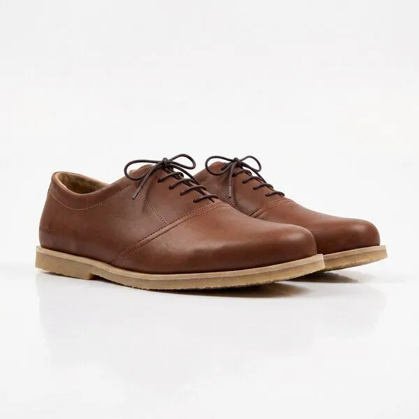 SORBAS SORBAS '84 Halbschuhe Leder Oxford Schnürschuhe, Braun, – Produktbild 5 von 8