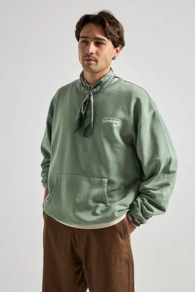 Trendsplant Trendsplant The Garage Sweatshirt Hedge Green, Blau, – Produktbild 4 von 4