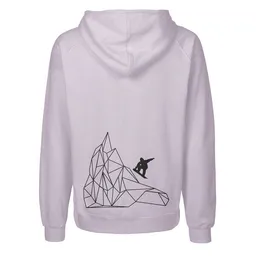 HANDGEDRUCKT HANDGEDRUCKT "Origamipiste" Männer Zip Hoody Neutral – Produktbild 1 von 1