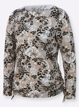 Witt Langarmshirt camel-schwarz-bedruckt – Produktbild 1 von 1