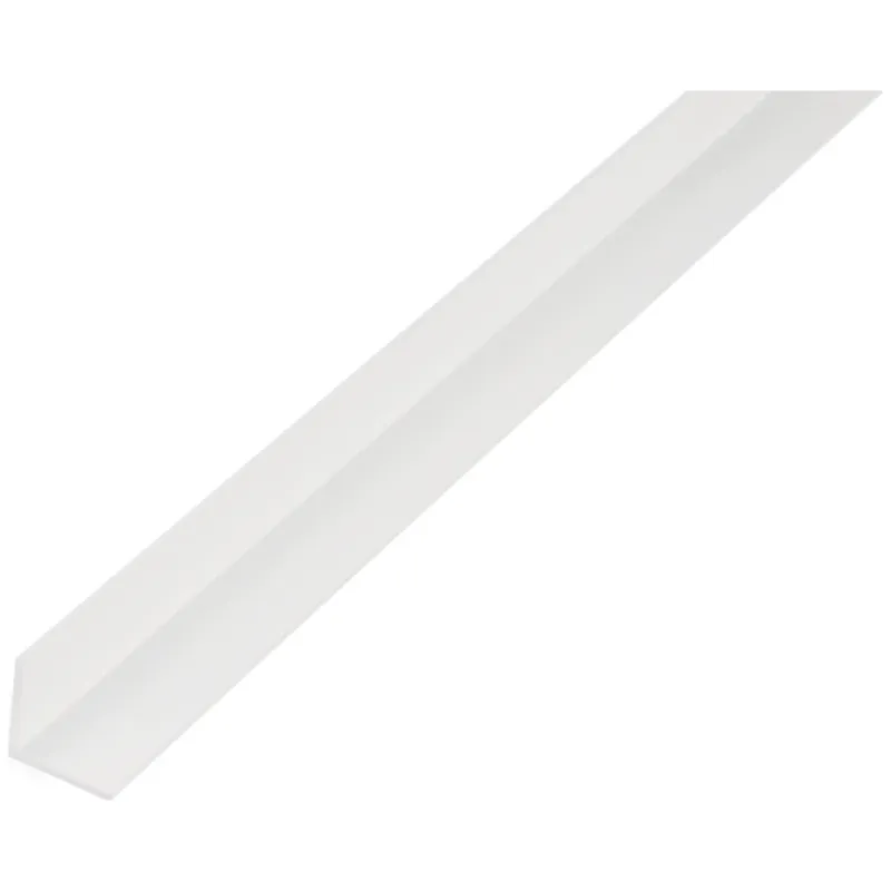Alberts ALBERTS Winkelprofil, gleichsch., PVC weiß, LxBxHxS 1000 x 20 x 20 x 1,5 mm – Produktbild 1 von 1