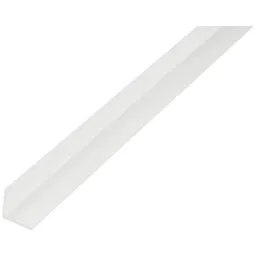 Alberts ALBERTS Winkelprofil, gleichsch., PVC weiß, LxBxHxS 1000 x 20 x 20 x 1,5 mm – Produktbild 1 von 1