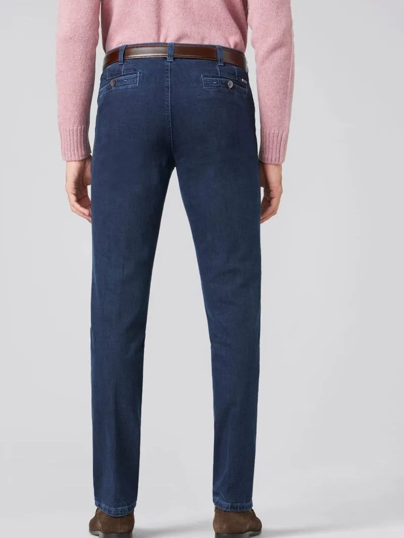 Meyer Meyer Jeans Hose Diego Navy - Größe 26, Blau, – Produktbild 3 von 5