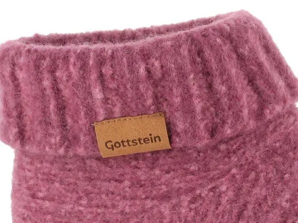 Gottstein Gottstein Hüttenschuh Knit Boot aus 100% Schurwolle - Filz-Hausschuh made in Tirol, Pink, – Produktbild 8 von 8