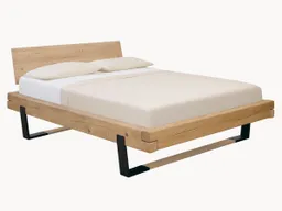 allnatura allnatura Balkenbett "Tegora" - Schnäppchen 2127-03367 | Fichte geölt | 140x200 cm | Holzkufen | ohne Kopfteil – Produktbild 1 von 1