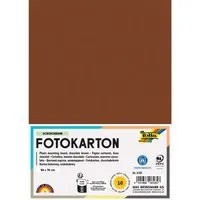 folia folia Fotokarton, 300 g/m², 50 x 70 cm, 10 Bogen, schokobraun – Produktbild 1 von 1