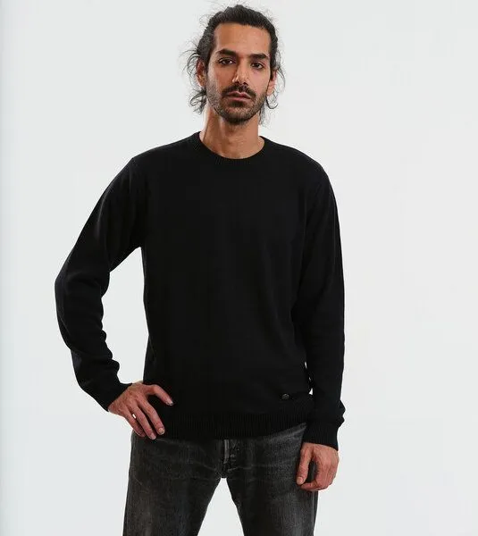 Gary Mash GARY MASH Strickpullover James aus Biobaumwolle, Schwarz, – Produktbild 2 von 4