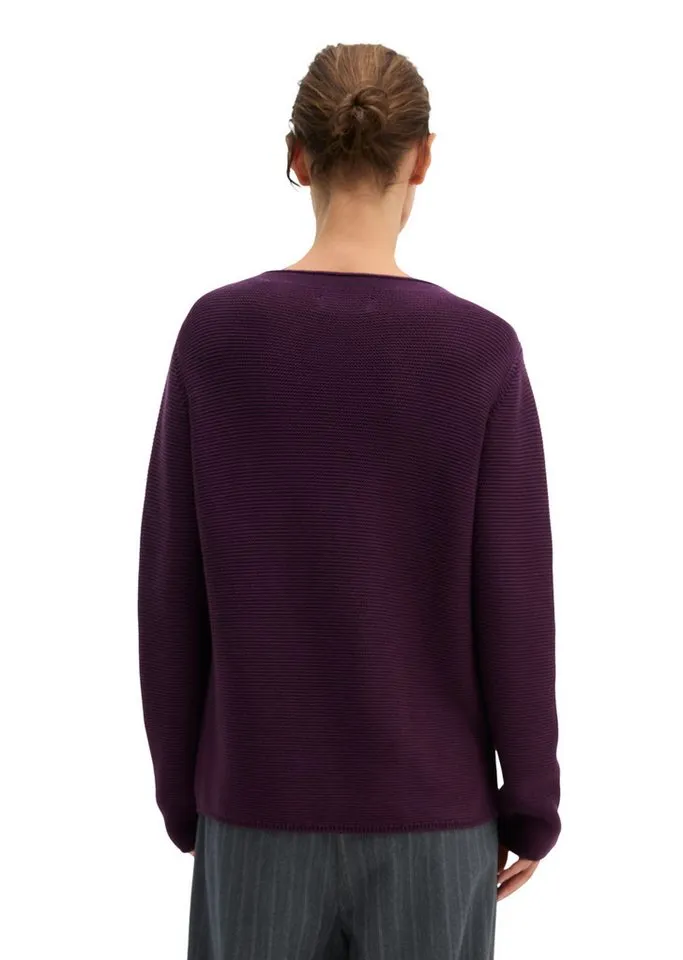 Marc O'Polo Marc O'Polo Strickpullover regular aus Organic Cotton, Rot, – Produktbild 2 von 5