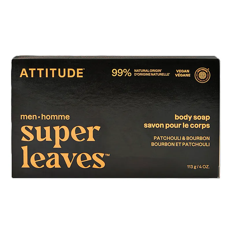 Attitude Attitude Super Leaves Körperseife für Männer - Patchouli & Bourbon – Produktbild 1 von 1