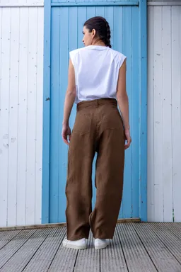 Kings Of Indigo Kings of Indigo Damen vegan Hose Leila Karaffe – Produktbild 1 von 1
