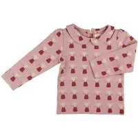 Pigeon by Organics for Kids Pigeon by Organics for Kids Langarmbluse "Peter Pan Collar Blouse", Rosa (mit mäusemuster), – Produktbild 1 von 1