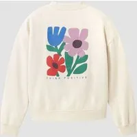 recolution Damen Sweatshirt aus Bio-Baumwolle - NERINE THINK POSITIVE - recolution – Produktbild 1 von 1